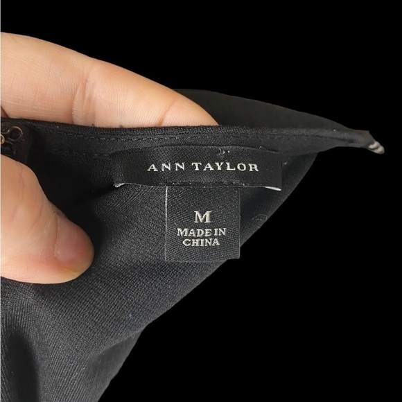 Ann Taylor Dress Shift Striped Black Back Panel Size S - Picture 7 of 10